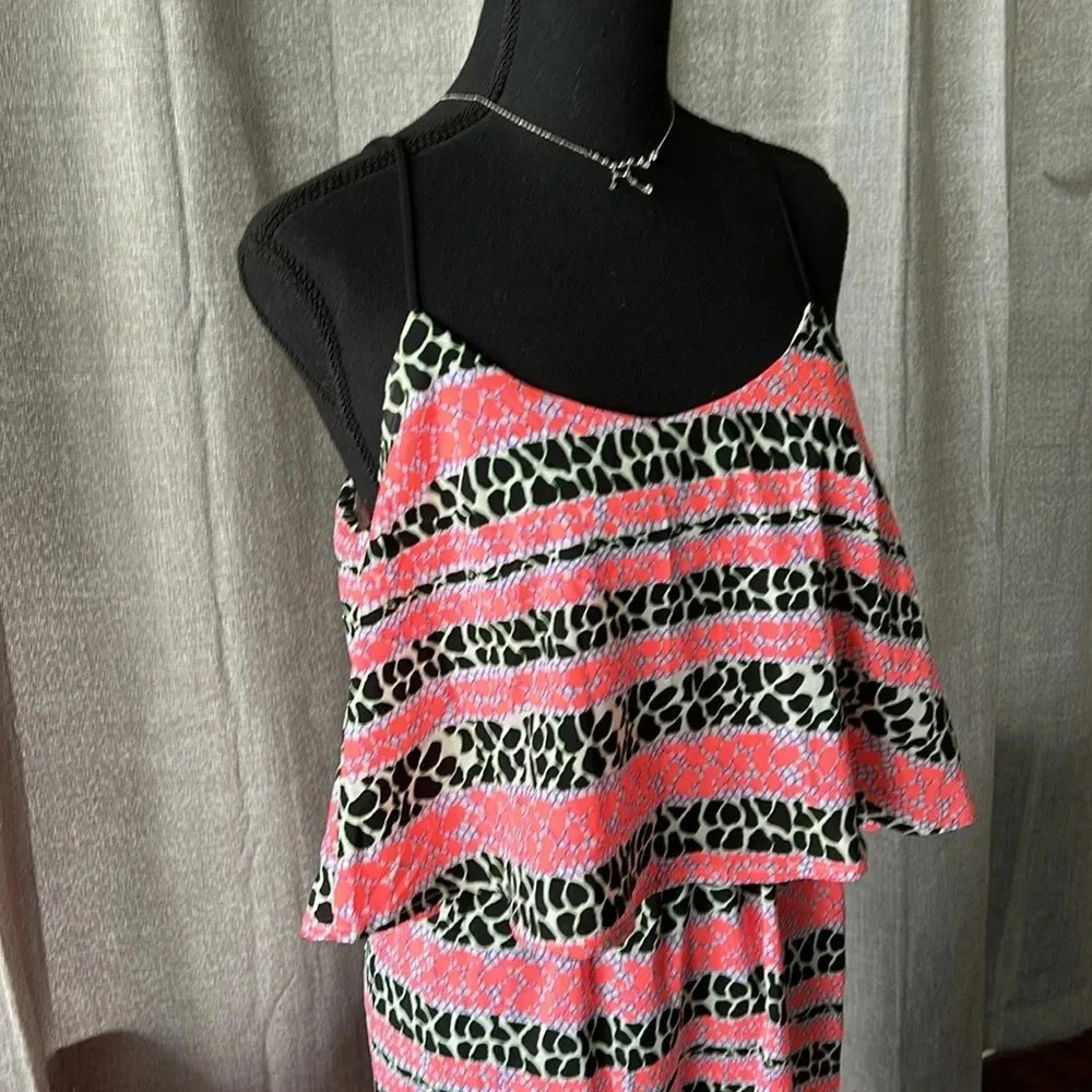 Pink Patterned Maxi Dress - Picture 2 of 4